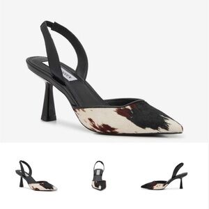 Steve Madden Beyah Cow Print Heels